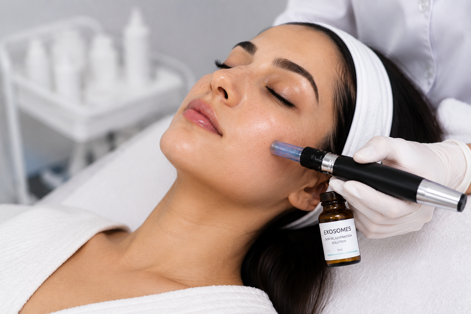 Microneedling with Exosomes